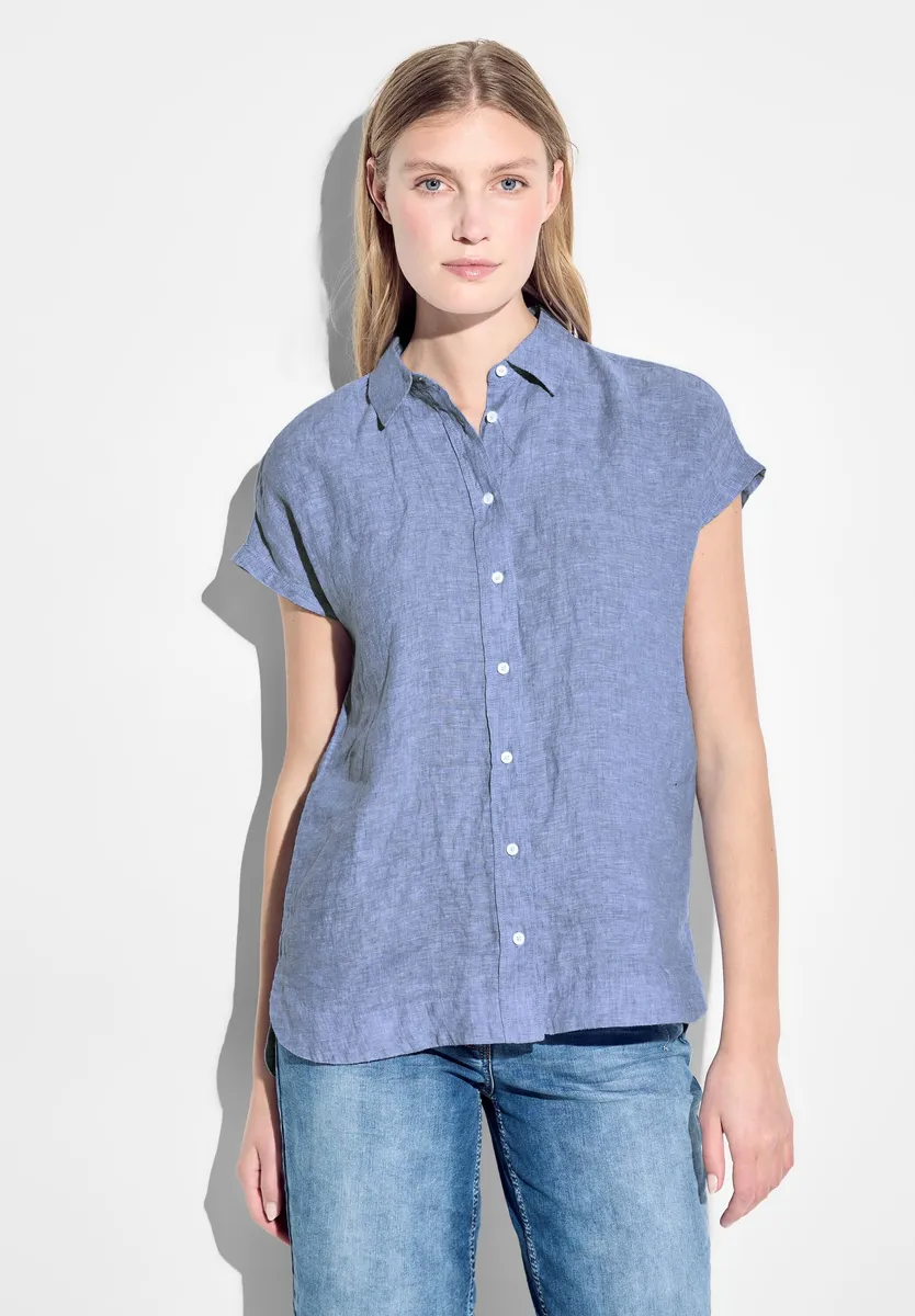 

Блузка-рубашка Cecil, мягкая, цвет Linen Chambray Blue