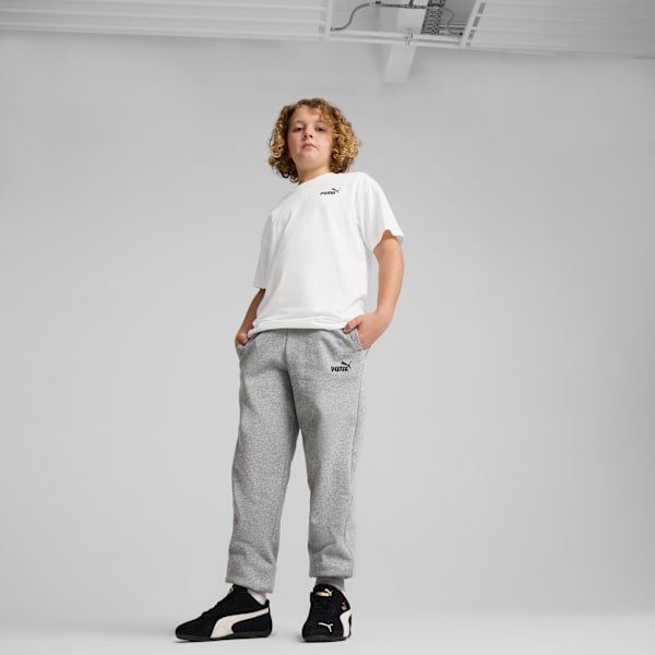 Флисовые спортивные штаны для больших детей Puma Essentials, серый — фото 3