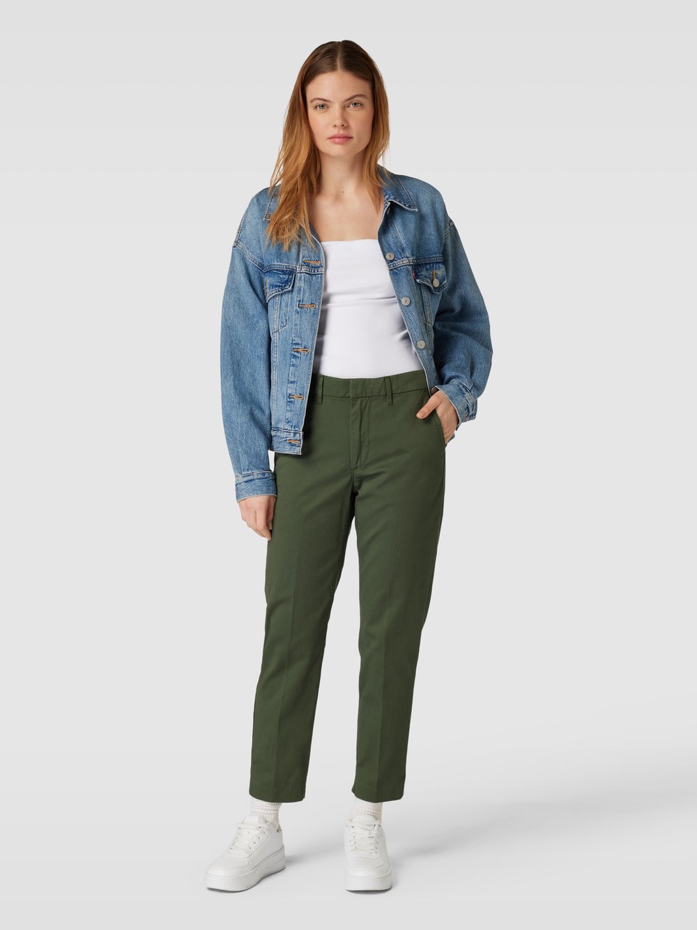 

Чиносы с французскими карманами Levi's 300, оливковый