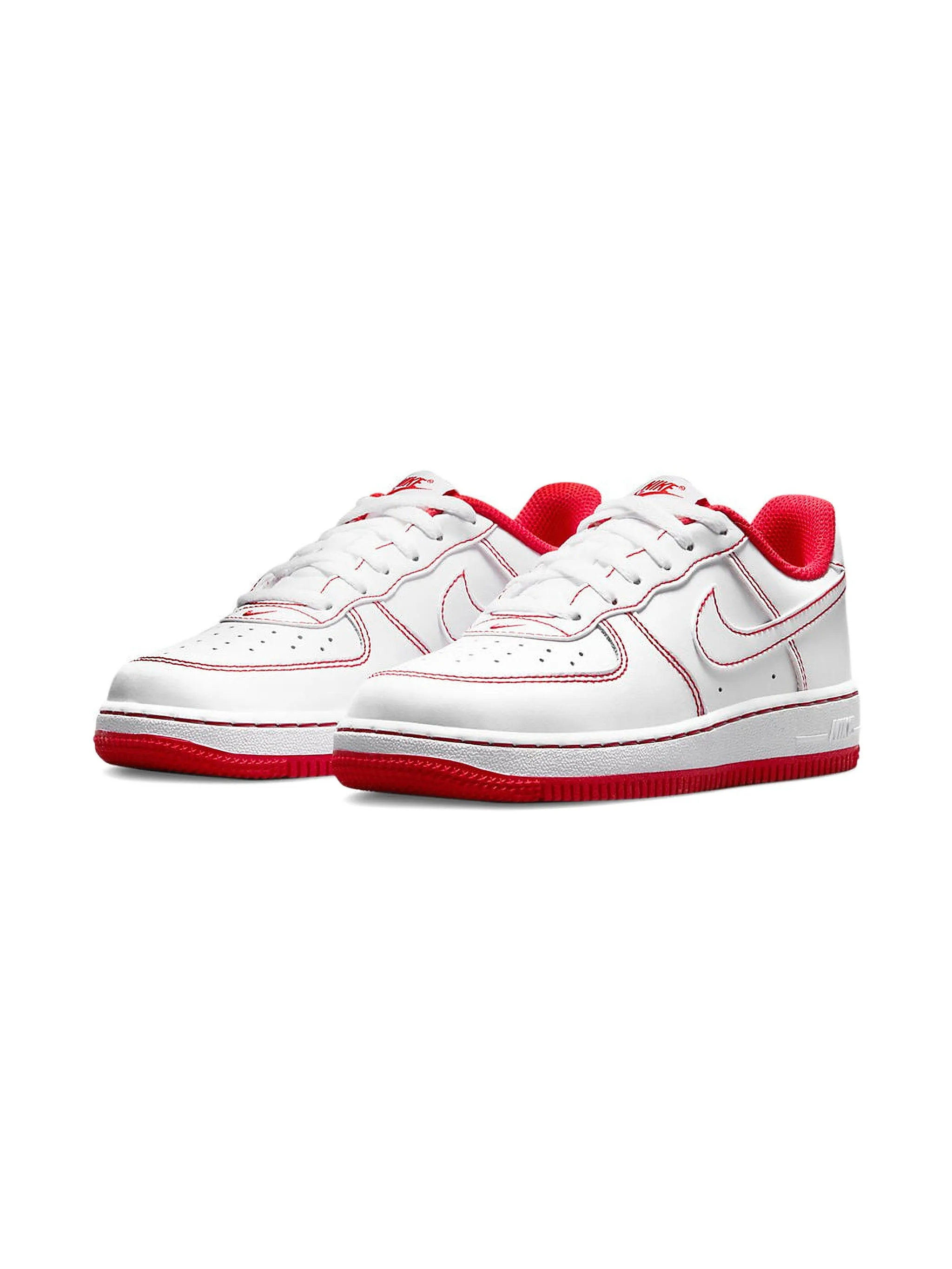 

Кроссовки Air Force 1 с контрастной строчкой Nike Kids, белый