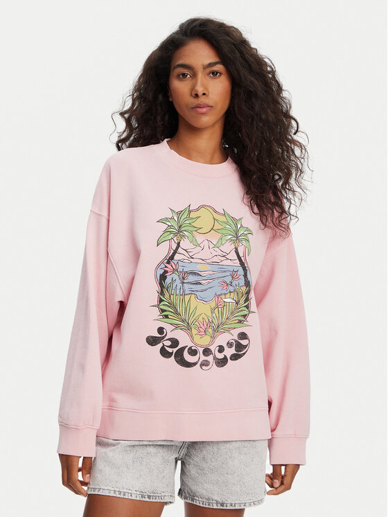 

Свободный крой толстовки ERJFT04997 Roxy, розовый