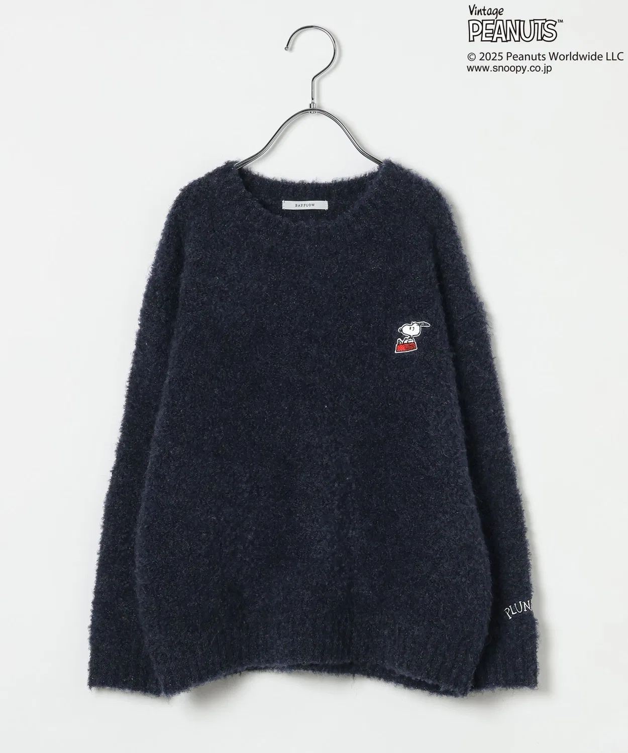 Детский свитер с вышивкой Snoopy BAYFLOW, navy