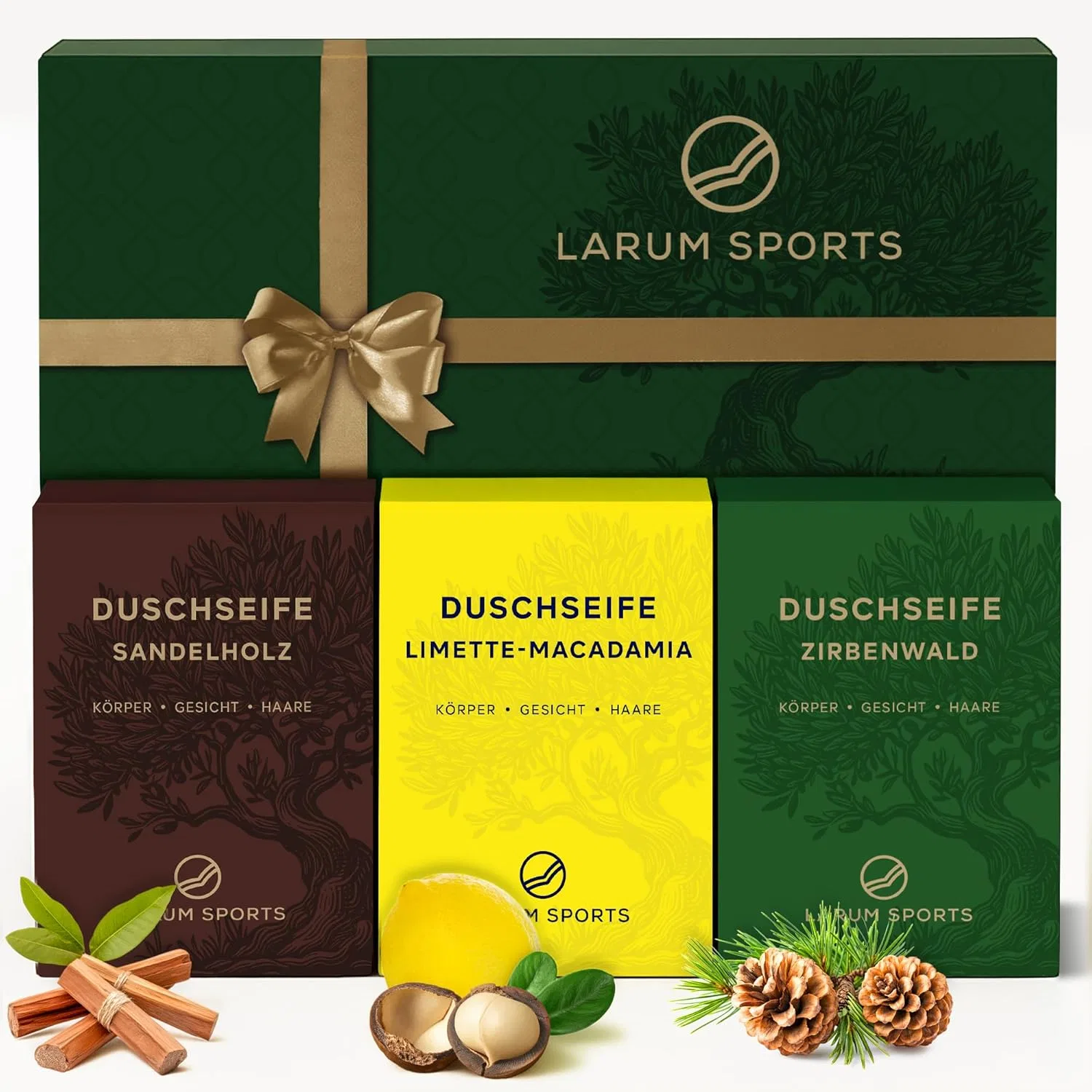 Подарочный набор твердого мыла larum sports для мужчин Larum Sports
