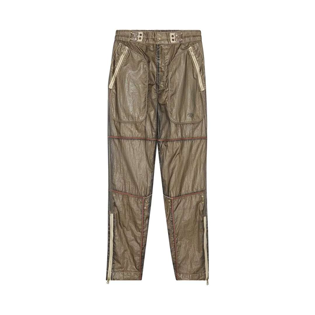 

DIESEL Повседневные брюки мужские серо-зеленые