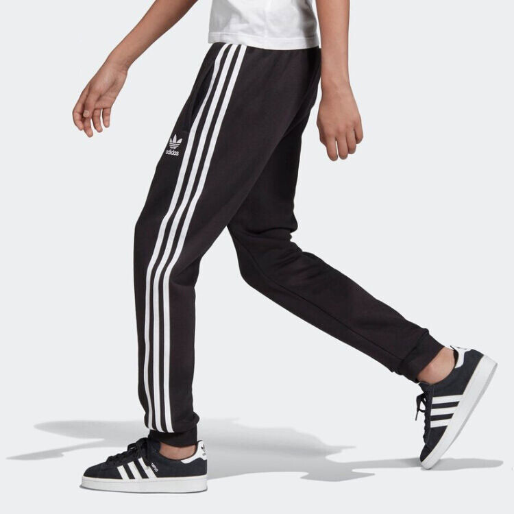 Детские трикотажные спортивные штаны Adidas Originals, цвет Black — фото 3