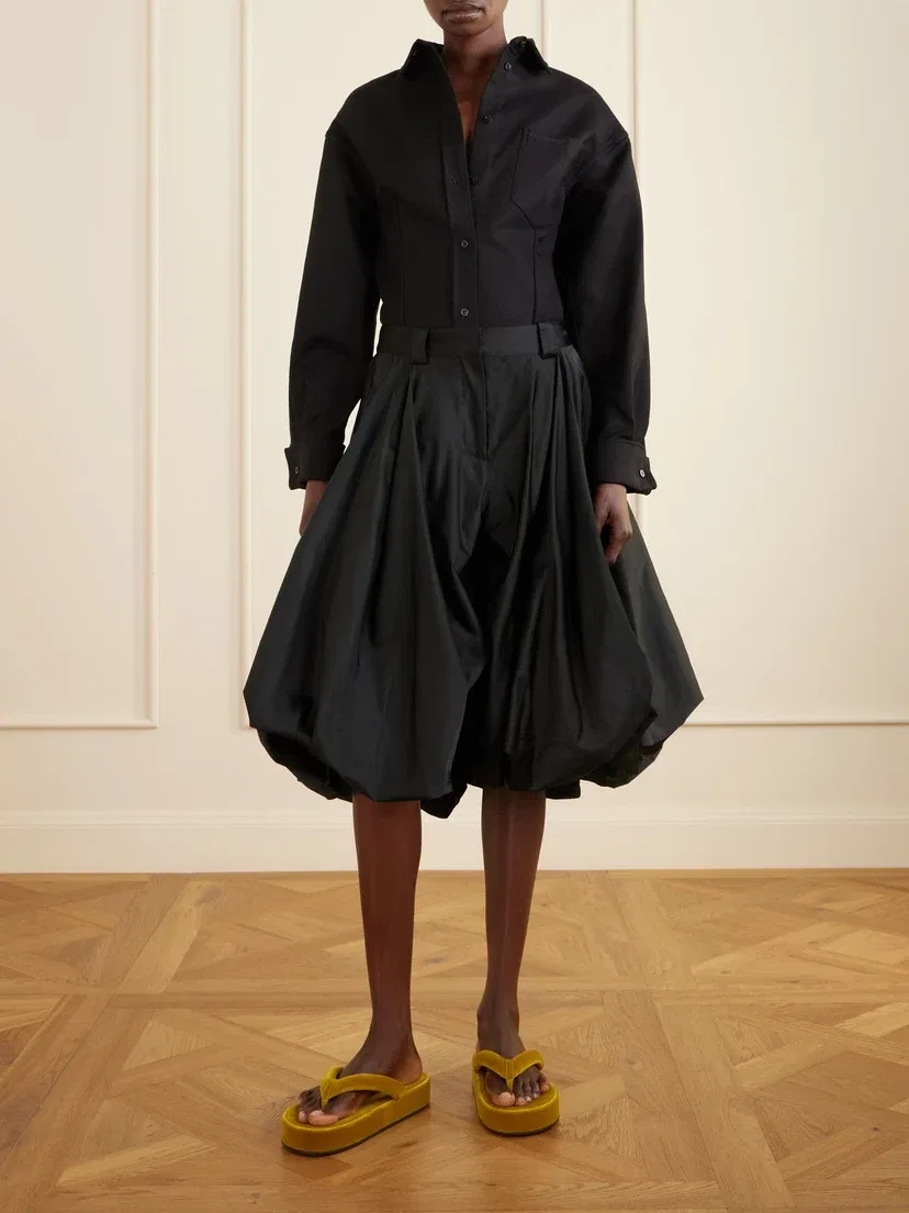 Джинсовая рубашка BALENCIAGA, черный — фото 2