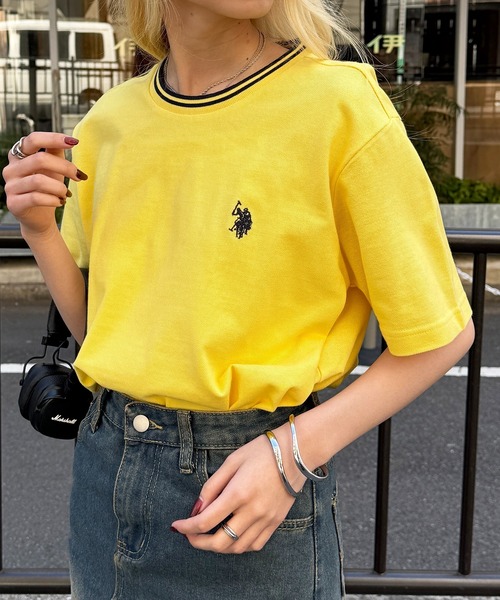 

Футболка-поло унисекс из пике U.S. POLO ASSN., желтый