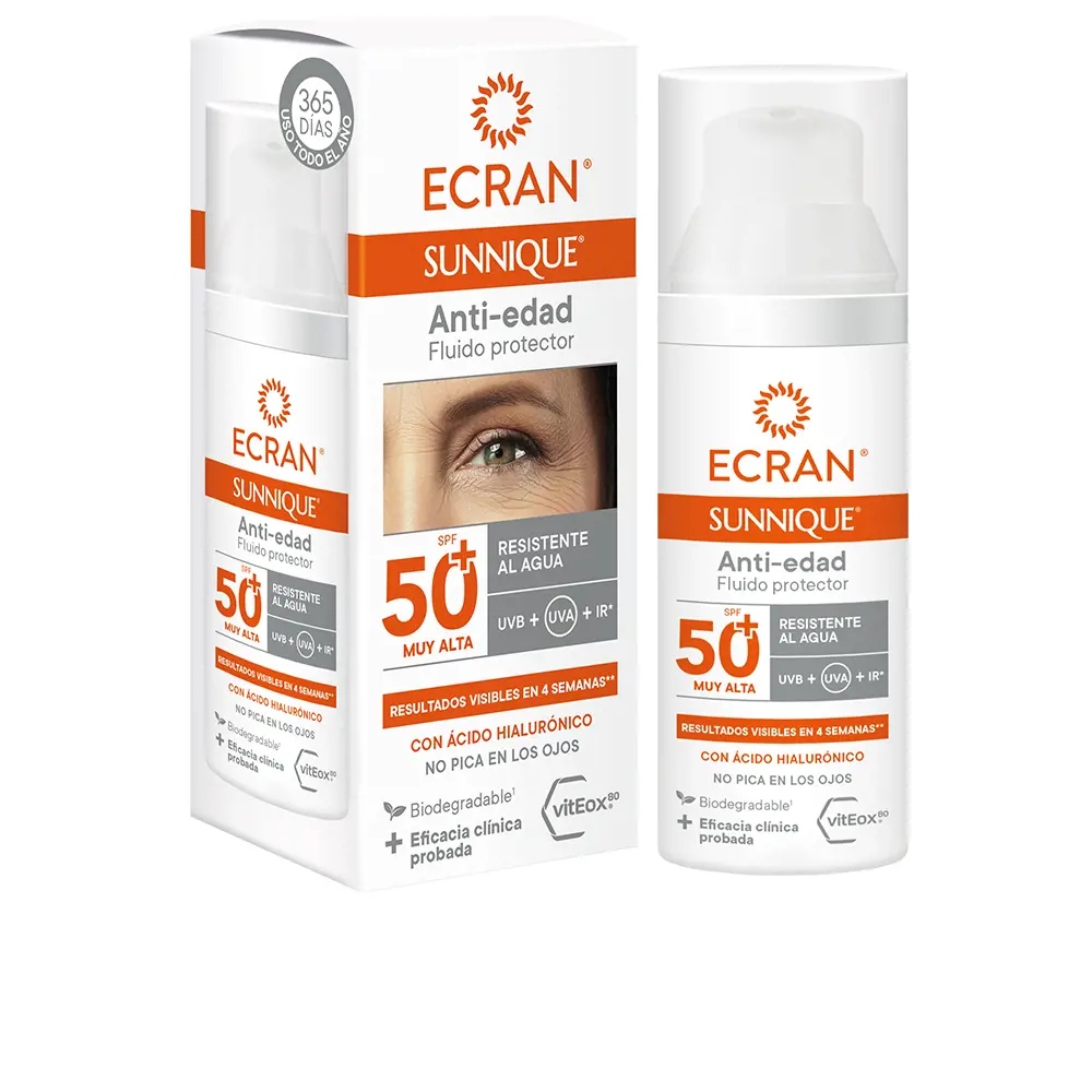 

Солнцезащитный крем Ecran Sunnique Anti-Edad Facial Spf50+ Ecran, 50 мл