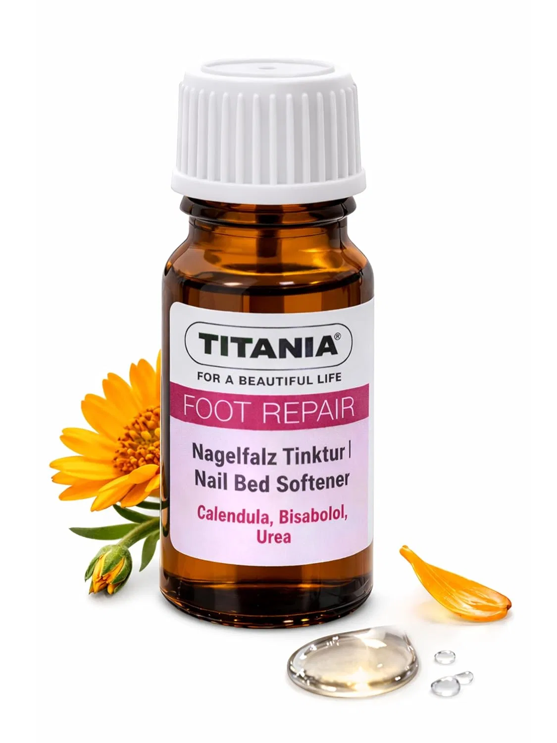 Набор из 2 настоек для ногтей «Nagelfalz Tincture» 10 мл от TITANIA Titania