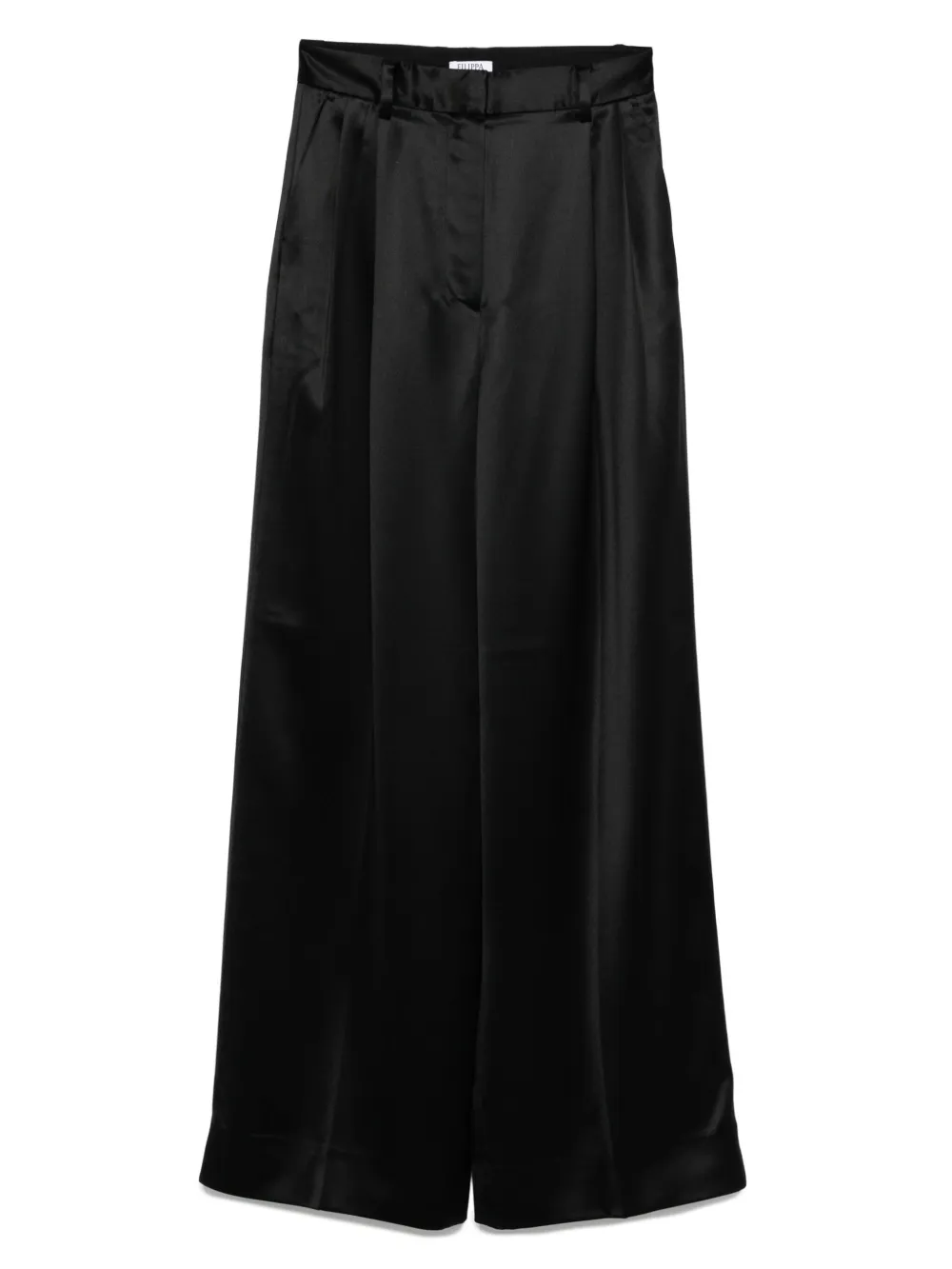 

Шелковые брюки со складками Filippa K, черный