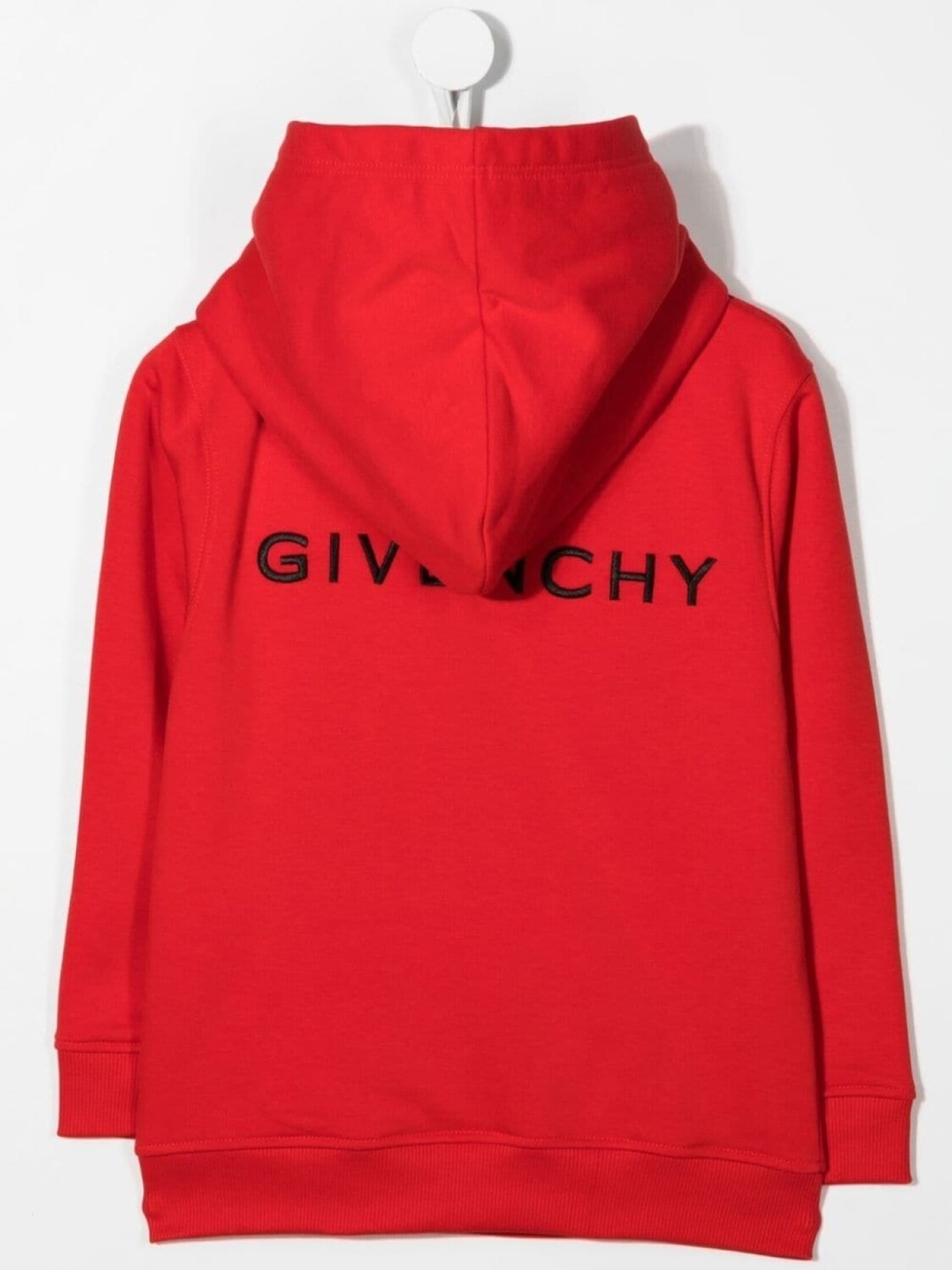 Худи с вышитым логотипом Givenchy Kids, красный — фото 2