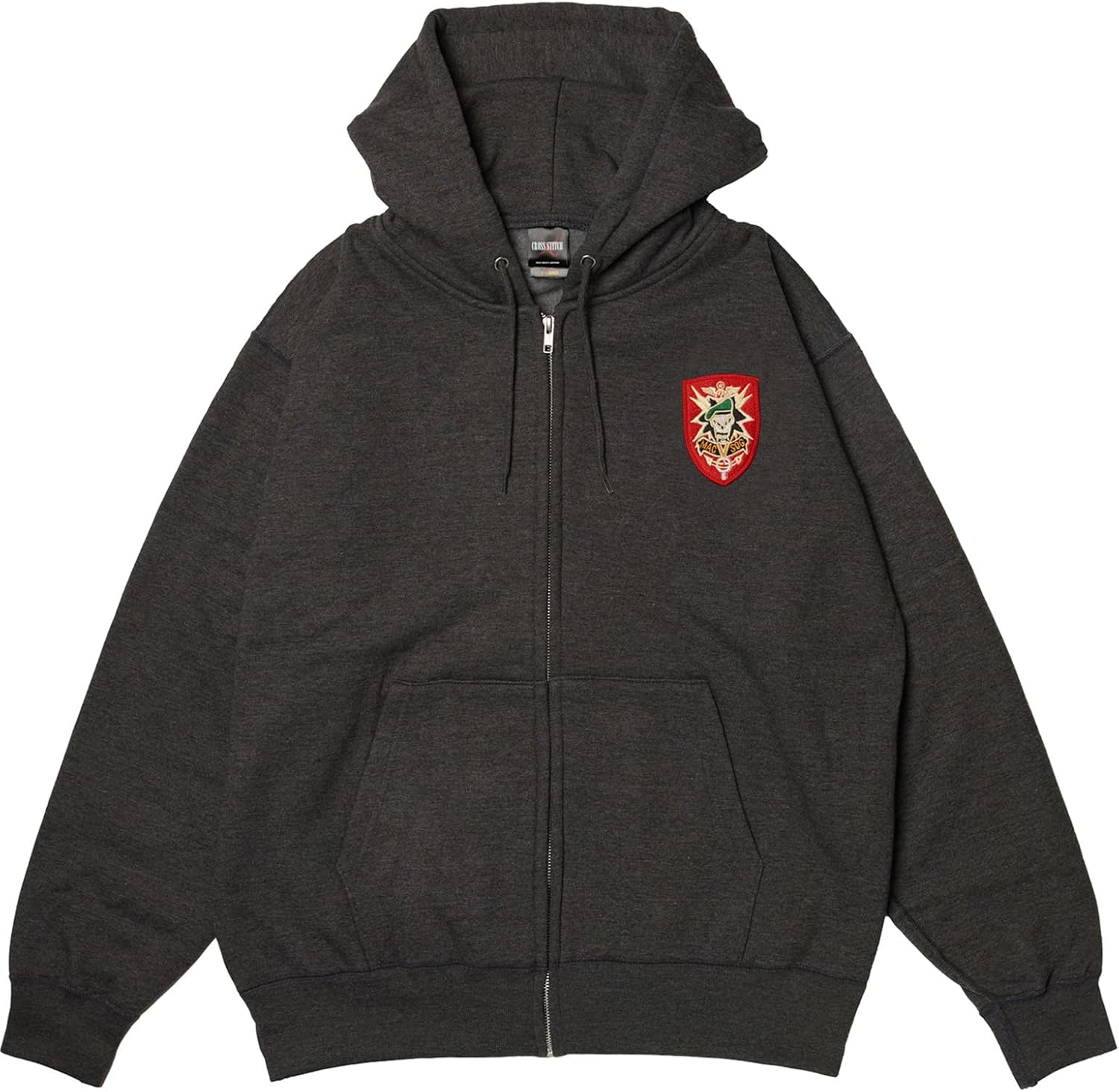 

Толстовка с капюшоном в стиле F, нашивка с гербом армии США, флисовая подкладка, застежка-молния по всей длине, цвет угольно-серый, размер XL F-Style