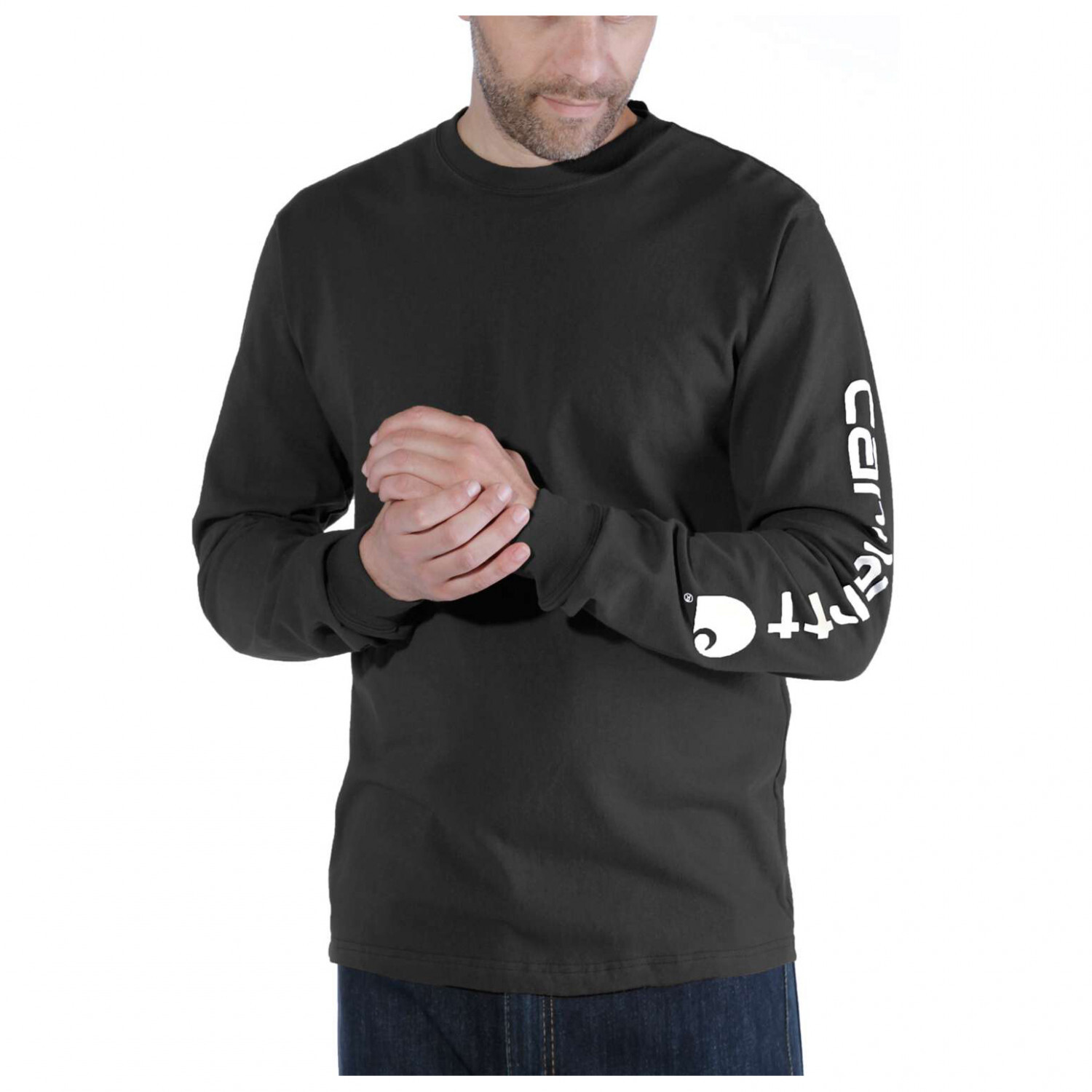 

Лонгслив Carhartt Sleeve Logo L/S, черный