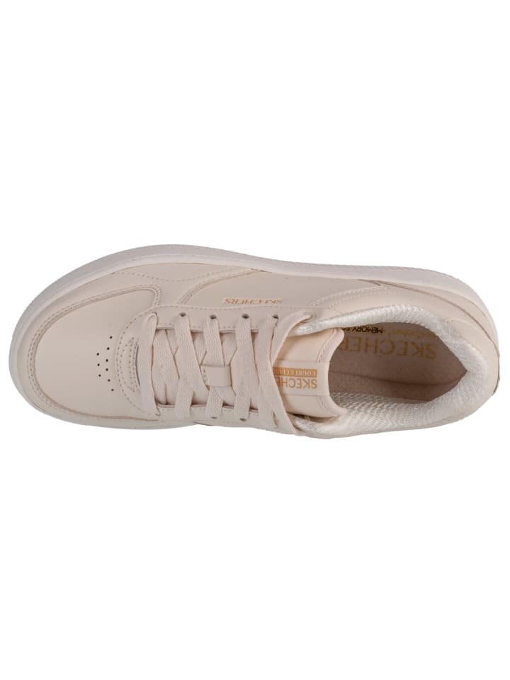 Кроссовки на шнуровке Skechers Sport Court 2.0 - Core Essential, бежевый — фото 3