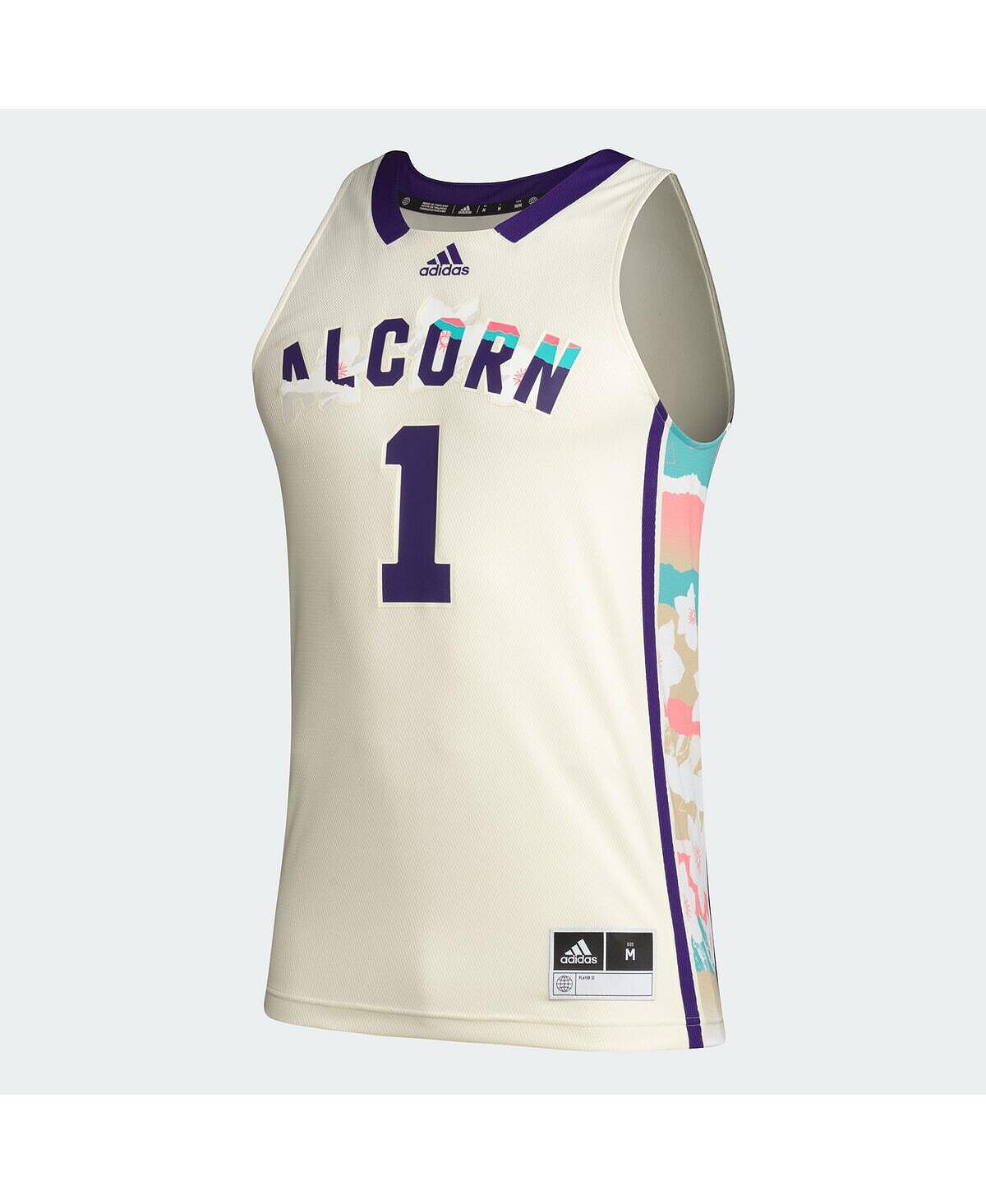 Мужская баскетбольная майка цвета хаки Alcorn State Braves Honoring Black Excellence №1 adidas — фото 3