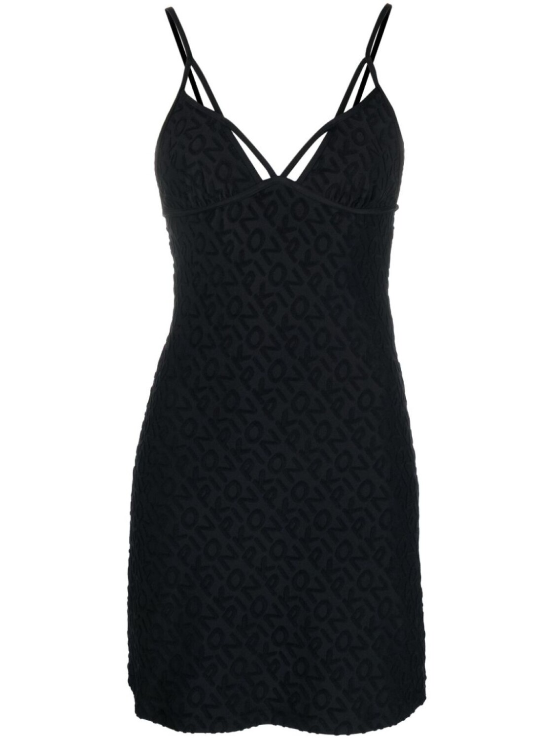 

PINKO платье мини с логотипом, черный