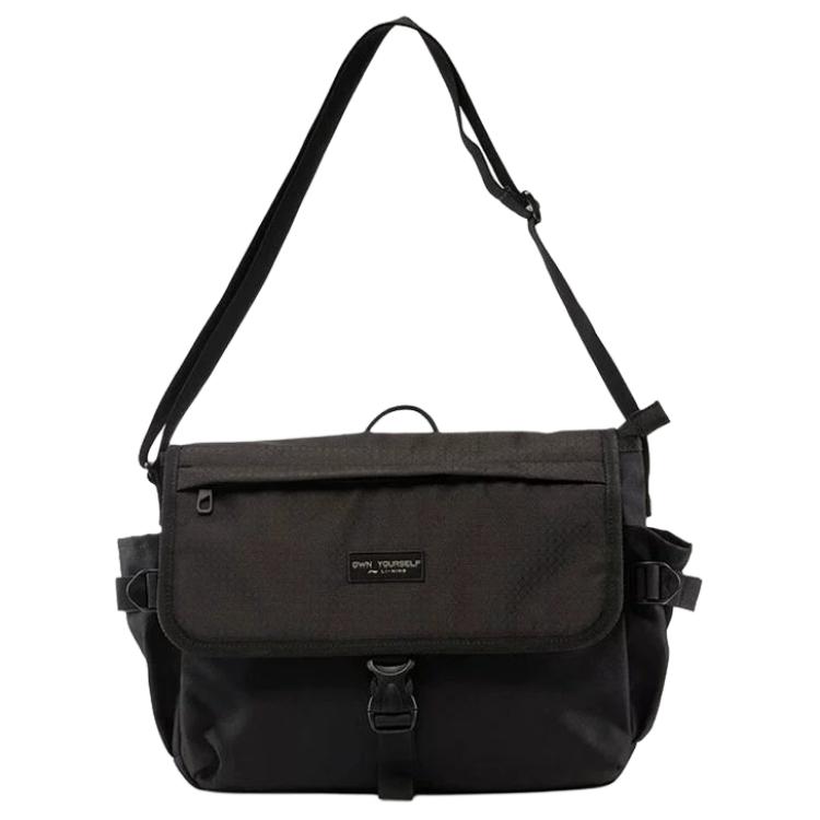 

LINING Модная наплечная сумка унисекс черная, Black