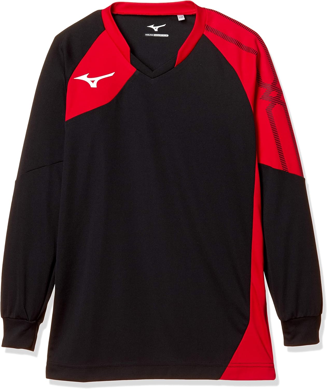 

Волейбольная толстовка Mizuno V2MA9021, игровая толстовка с длинным рукавом, для клубных мероприятий, тренировок, для юниоров, черный/красный