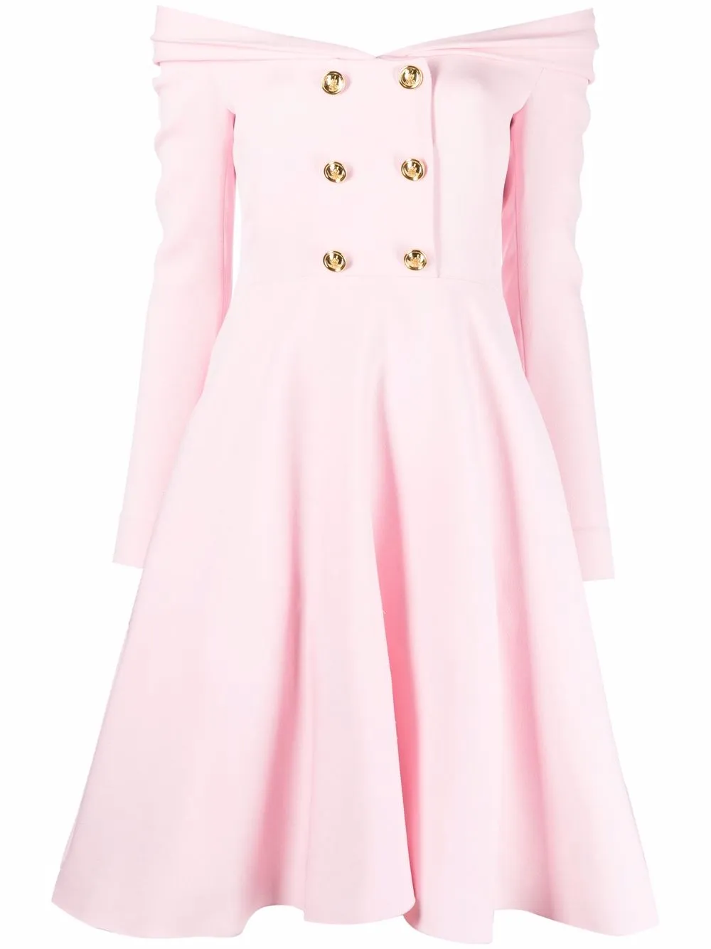 

Платье с открытыми плечами Giambattista Valli, розовый
