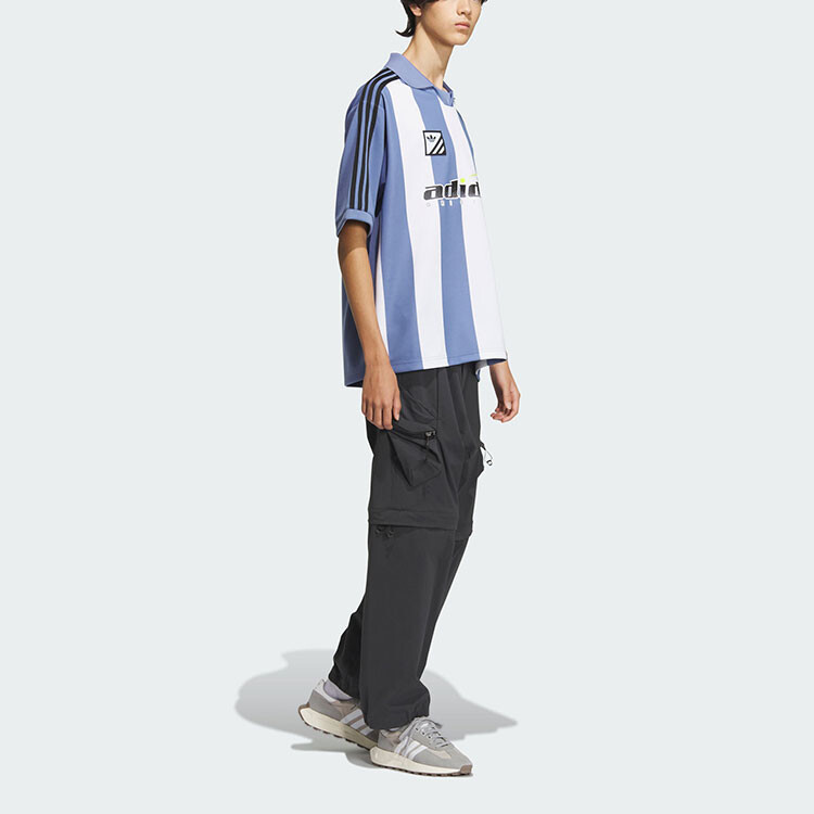 Рубашка поло мужская серо-фиолетовая Adidas, серо-фиолетовый — фото 2