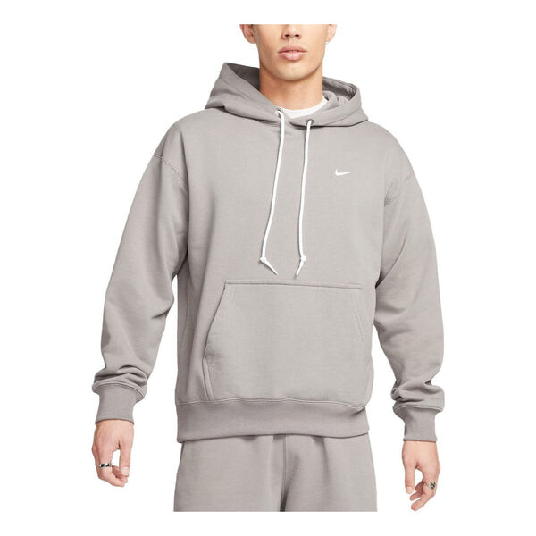 

Толстовка Nike Solo Swoosh Fleece Pullover Hoodie 'Grey', серый
