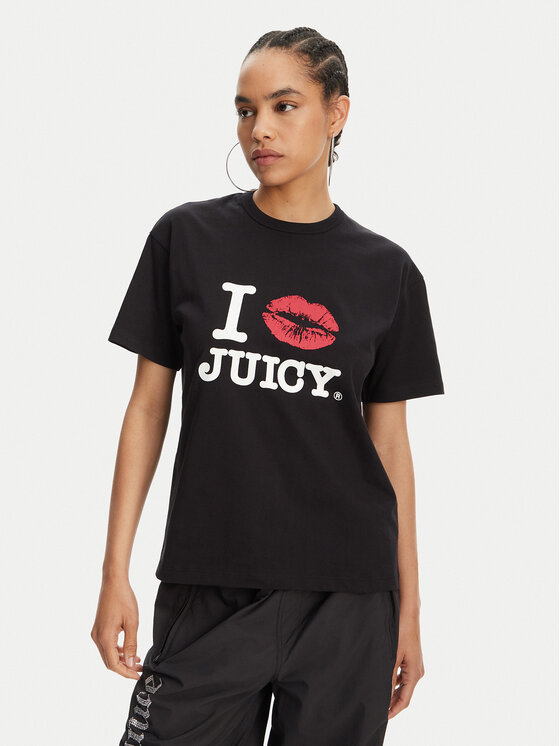 

Футболка оверсайз I Kiss JCWCT125348 Juicy Couture, черный