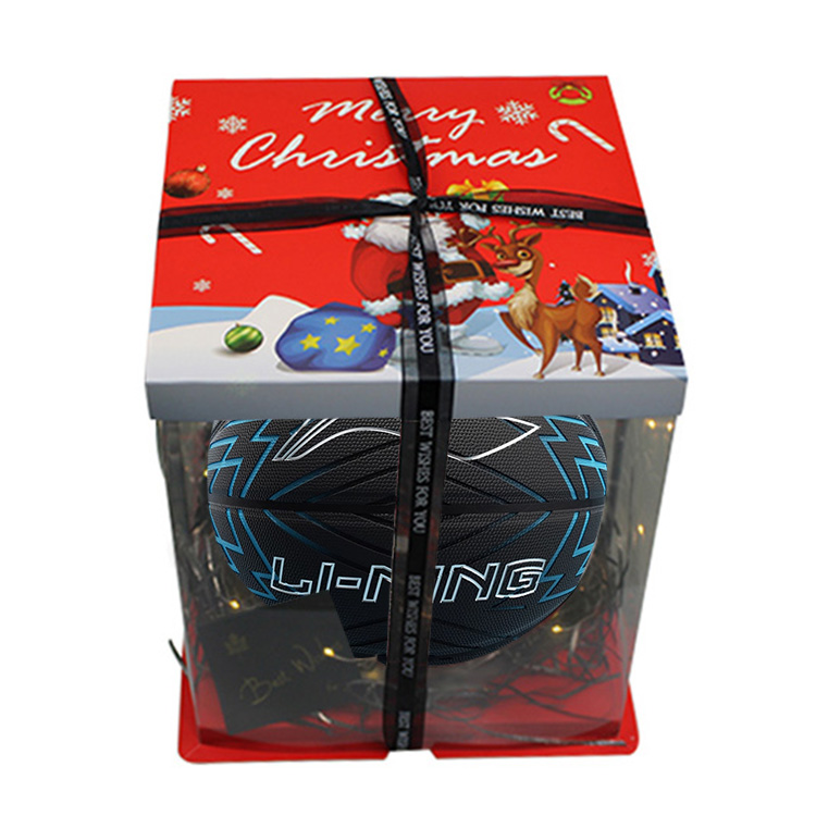 

LINING Баскетбольный мяч PU Blue Black размер 7 тренировочный unisex Китай