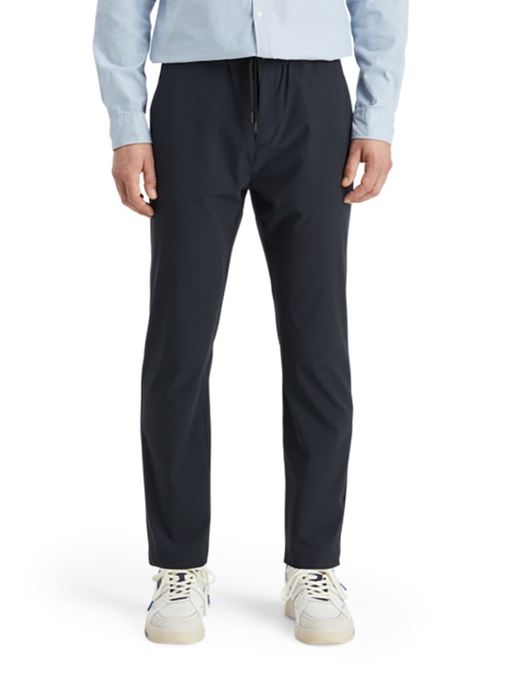 

Тканевые брюки Scotch & Soda, темно-синий