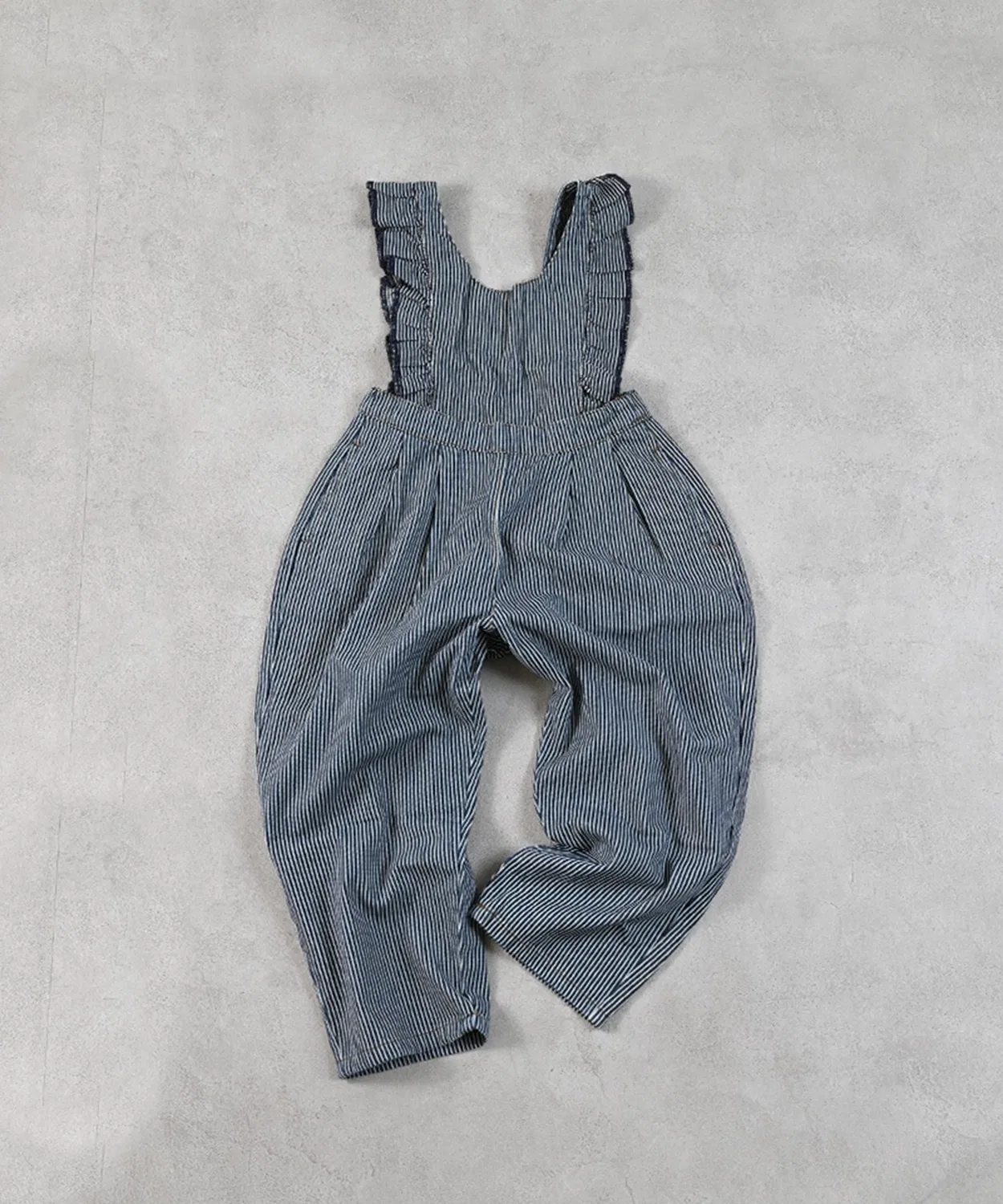 Детский деним 3-way сарафан с рюшами COTTON from U.S.A, полоска