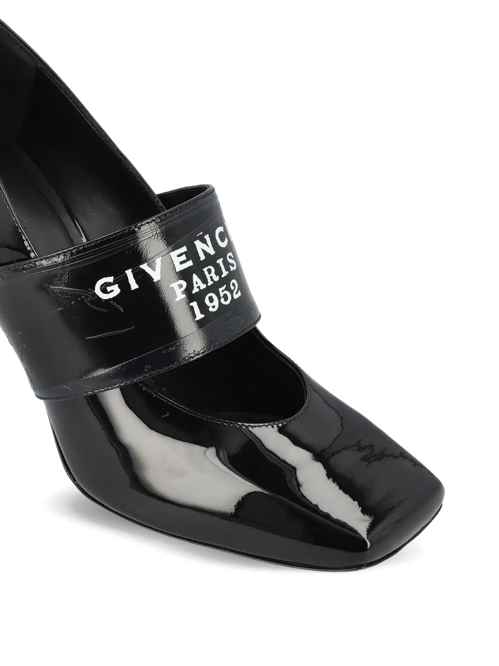 Туфли-лодочки из лакированной кожи с логотипом Givenchy, черный — фото 3