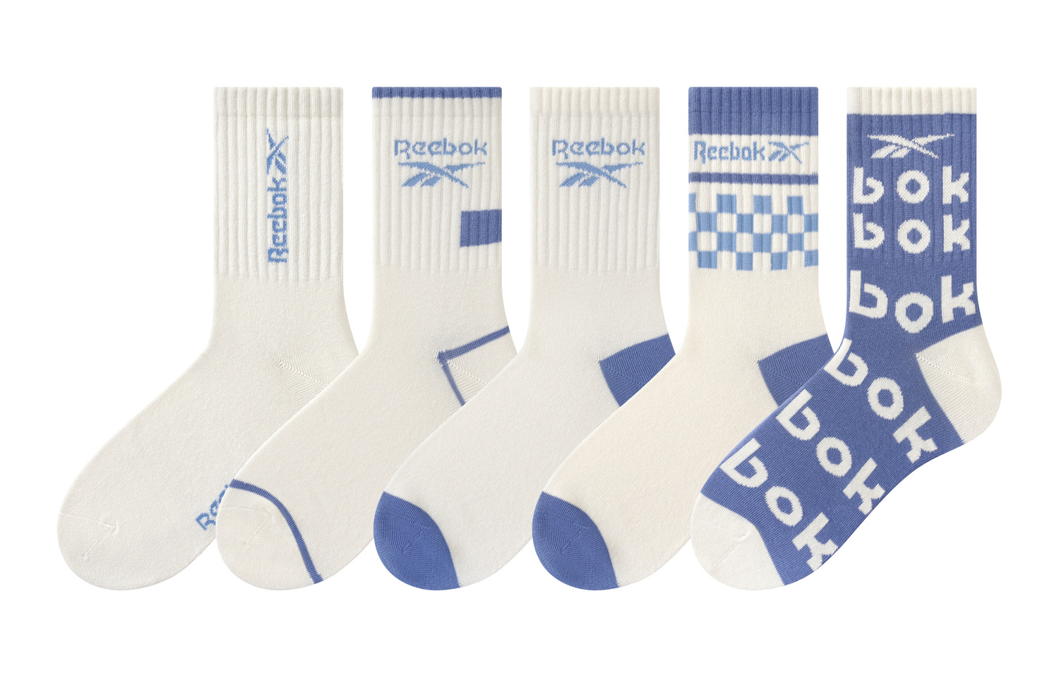 

Унисекс носки Crew 5 штук Reebok, 5 pack (mixed color)