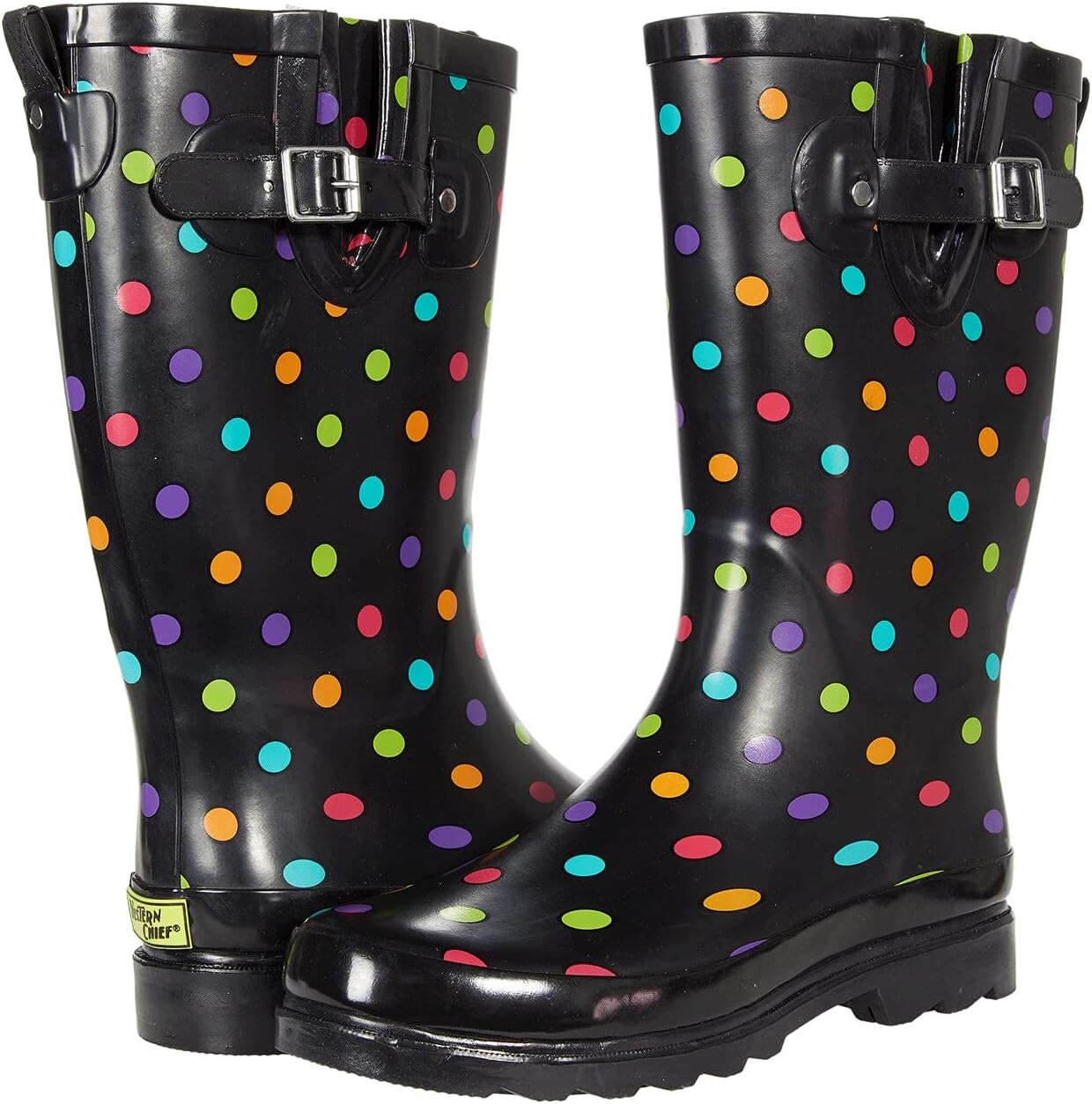 

Ботинки Western Chief Printed Tall Rain Boot, цвет Dot City Black