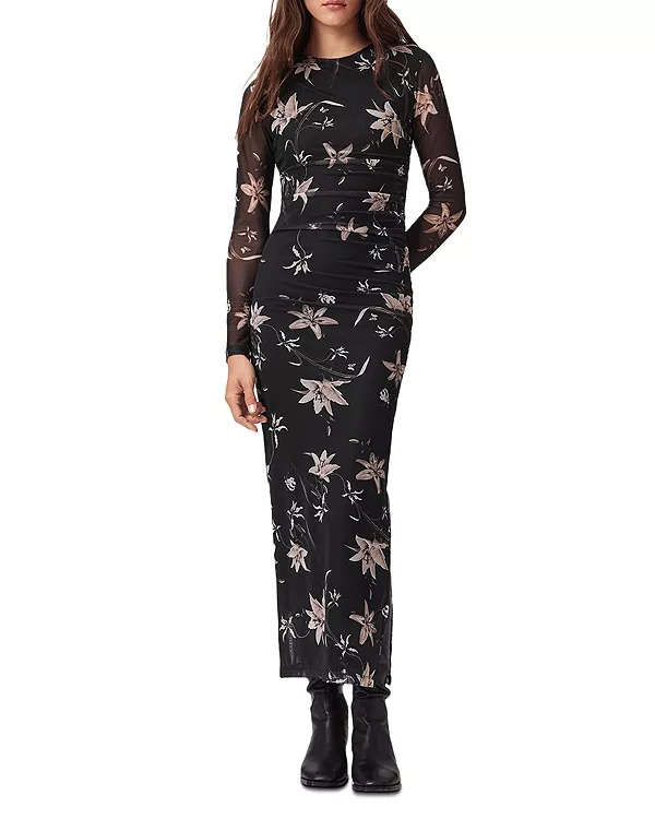 

Сетчатое платье Caia Allsaints, мультиколор