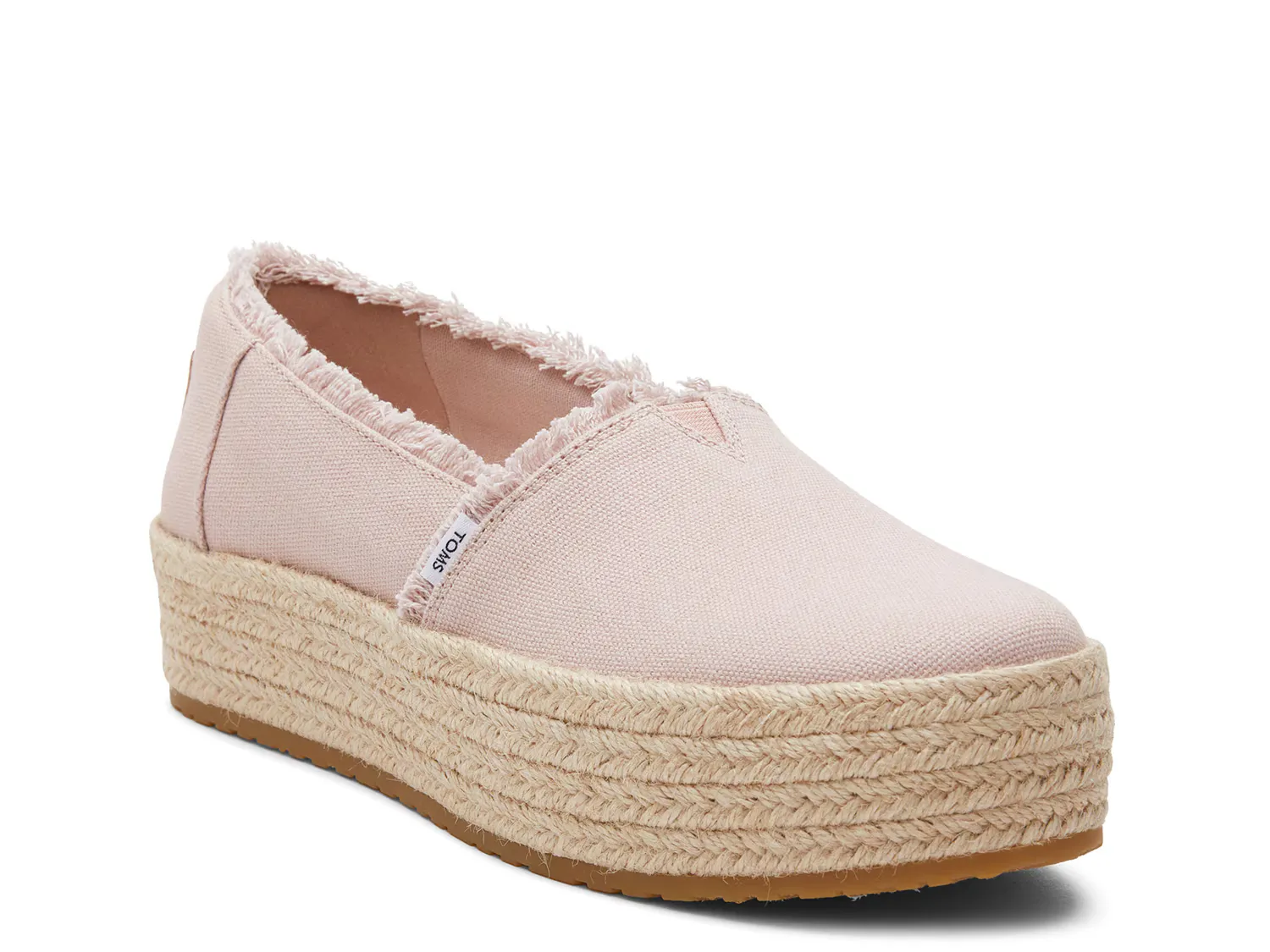 

Слипоны Valencia Espadrille Platform Slip-On Toms, светло-розовый