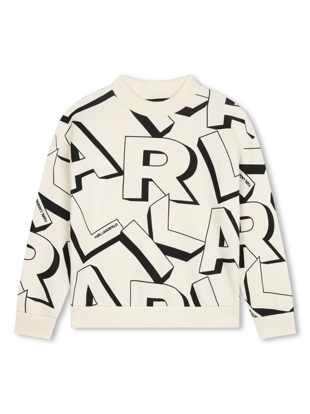 

Толстовка с логотипом KARL LAGERFELD KIDS, белый
