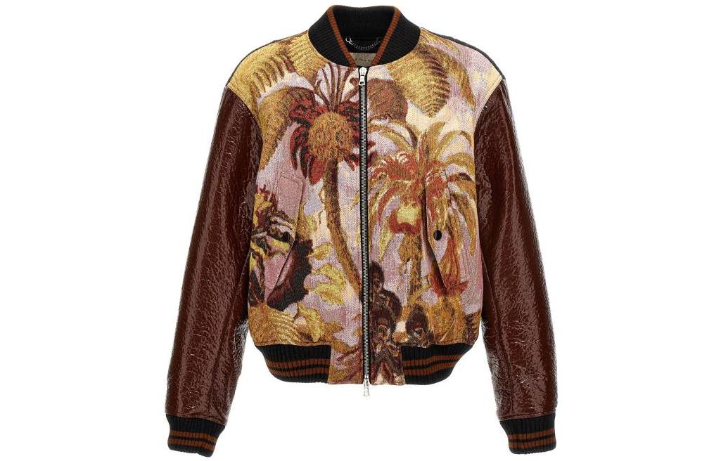 

Куртка мужская разноцветная DRIES VAN NOTEN, Коричневый, Куртка мужская разноцветная DRIES VAN NOTEN