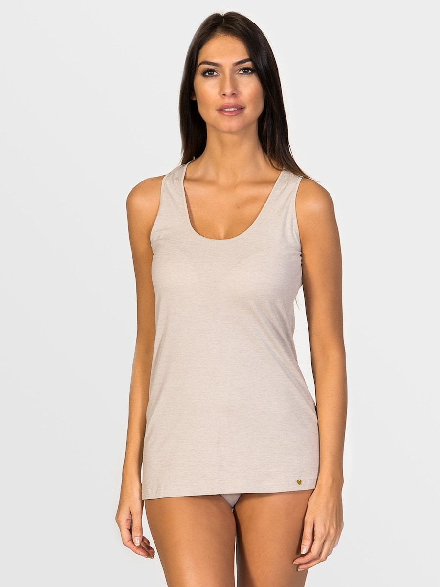 

Нижняя рубашка zd ZERO DEFECTS Juno Tank top soy fiber, бежевый