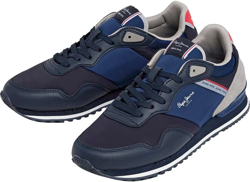 Кроссовки Pepe Jeans Herren London Cross MSneak, Blue Navy — фото 2