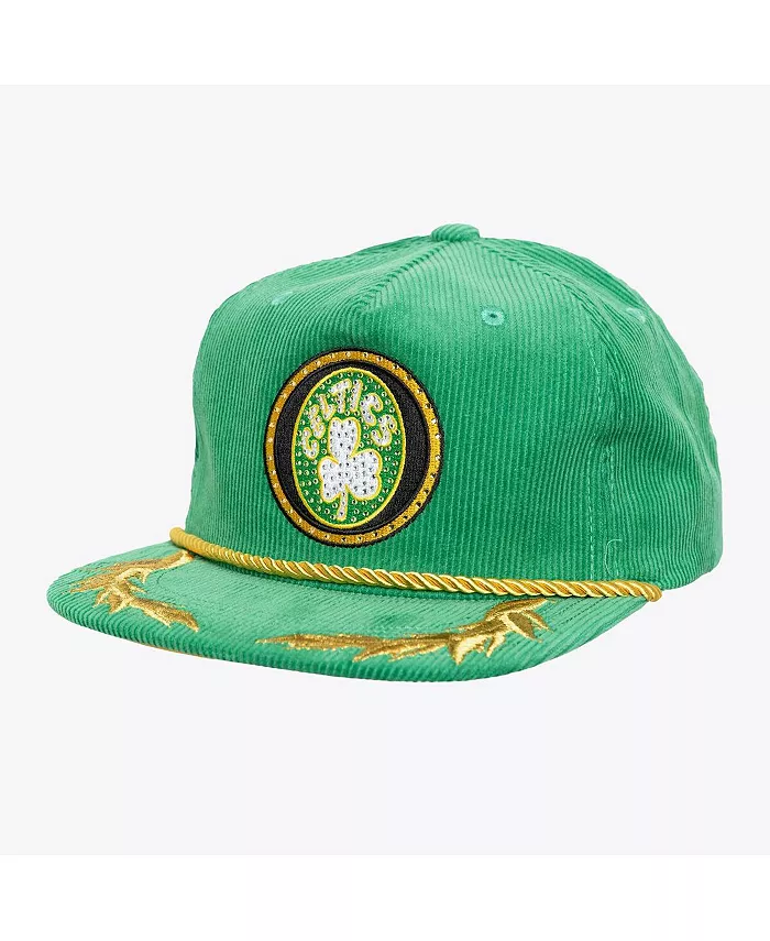 

X DANNIJO Женская кепка-снэпбэк Kelly Green Boston Celtics Deadstock Cord Mitchell & Ness