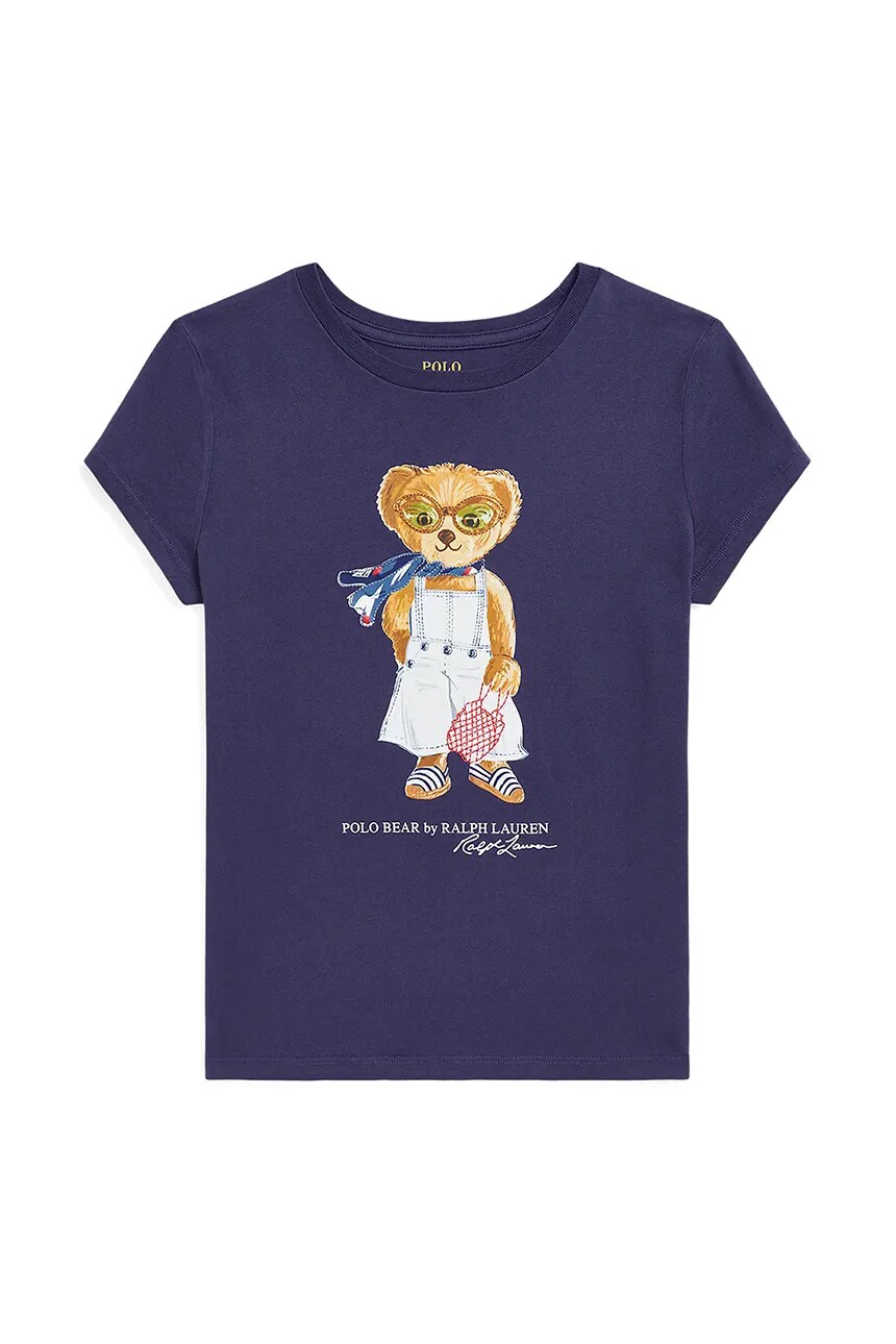 

Футболка из хлопка для детей Polo Ralph Lauren, темно-синий