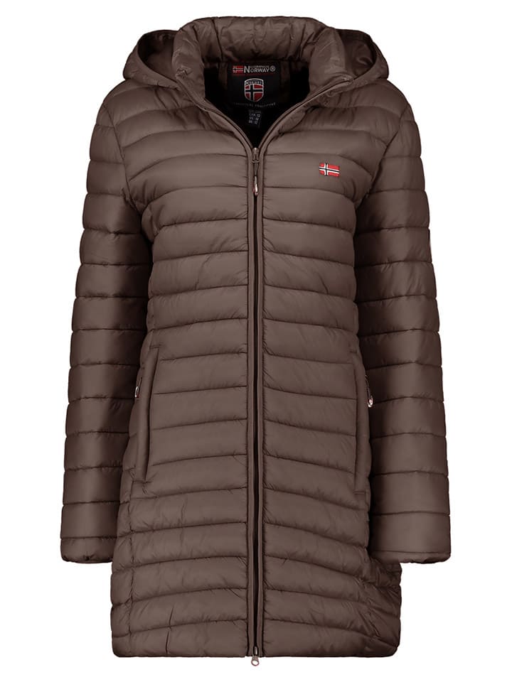 

Стеганое пальто Geographical Norway Steppmantel Atika, коричневый
