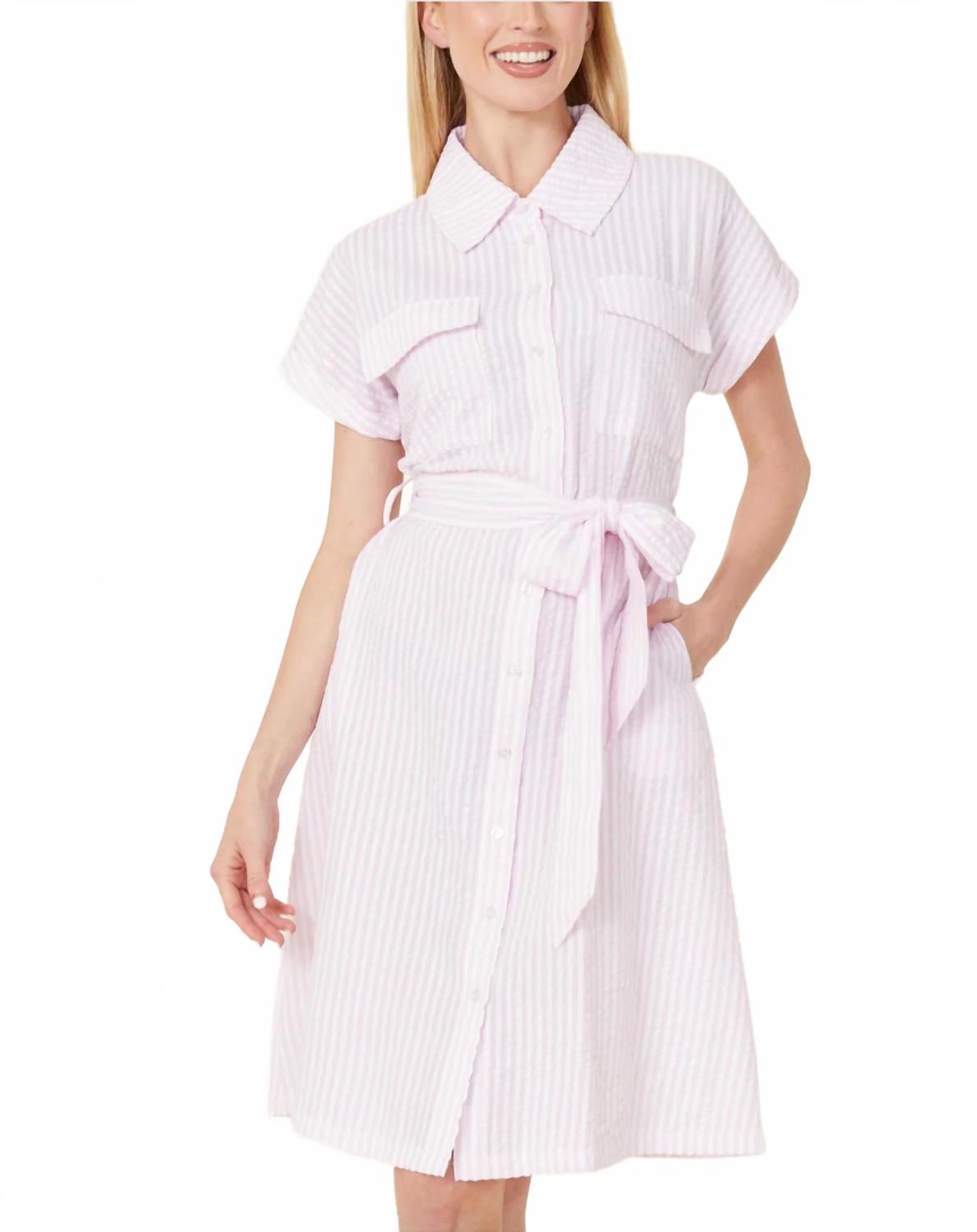 

Платье из пике-жоржета в розовом цвете DOLCE CABO