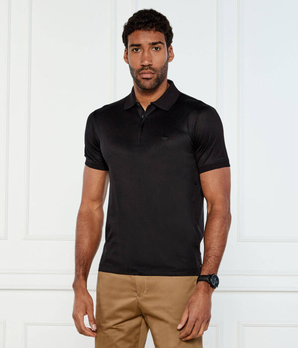 

Рубашка поло Regular fit Emporio Armani, черный