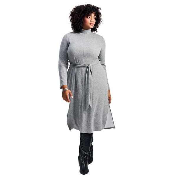 

Женское платье-свитер Ray of Light plus size Avenue, Grey Marle