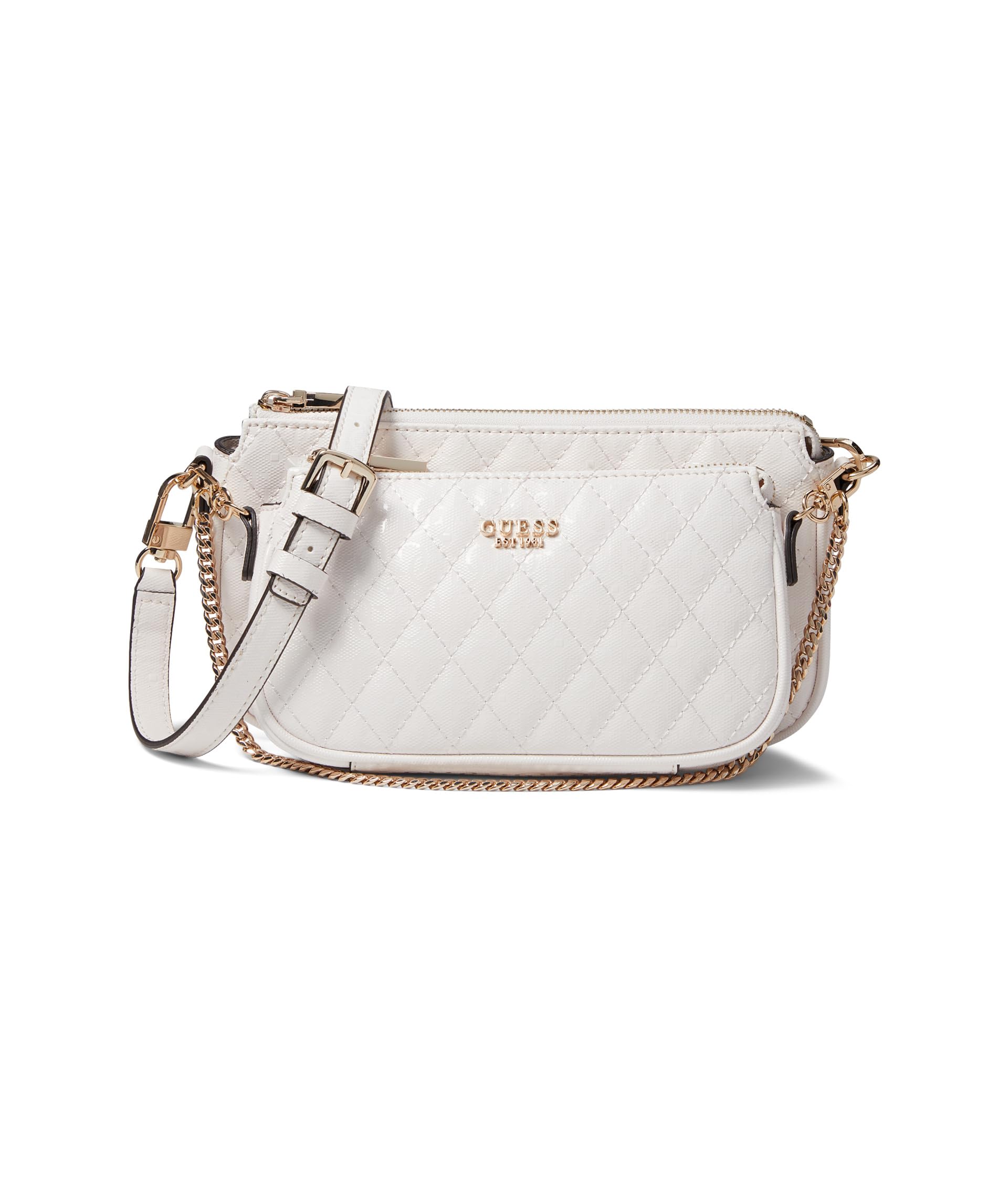 

Сумка кросс-боди GUESS Yarmilla Double Pouch Crossbody, белый
