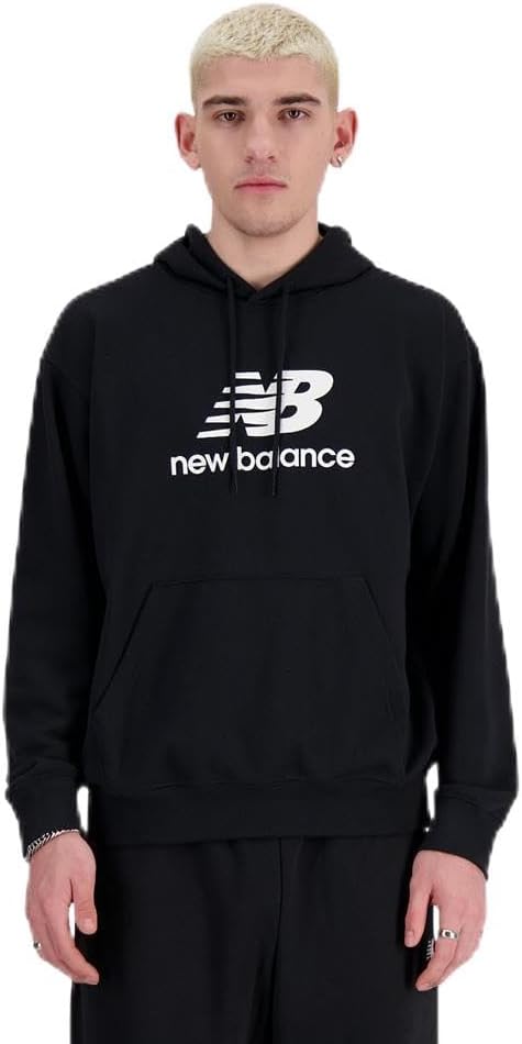 

Мужская спортивная флисовая толстовка с логотипом New Balance, Black
