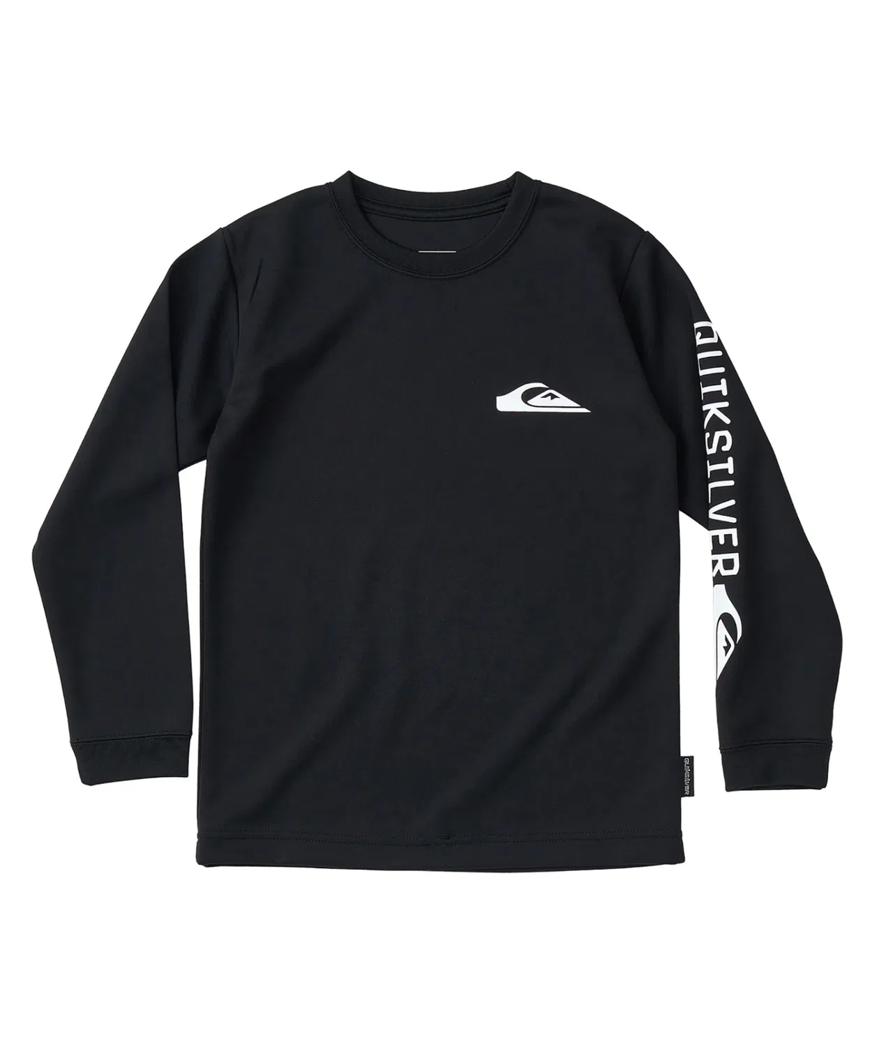 Рашгард детский с длинным рукавом Quiksilver BIG CLICKER LS YOUTH, полиэстер, чёрный