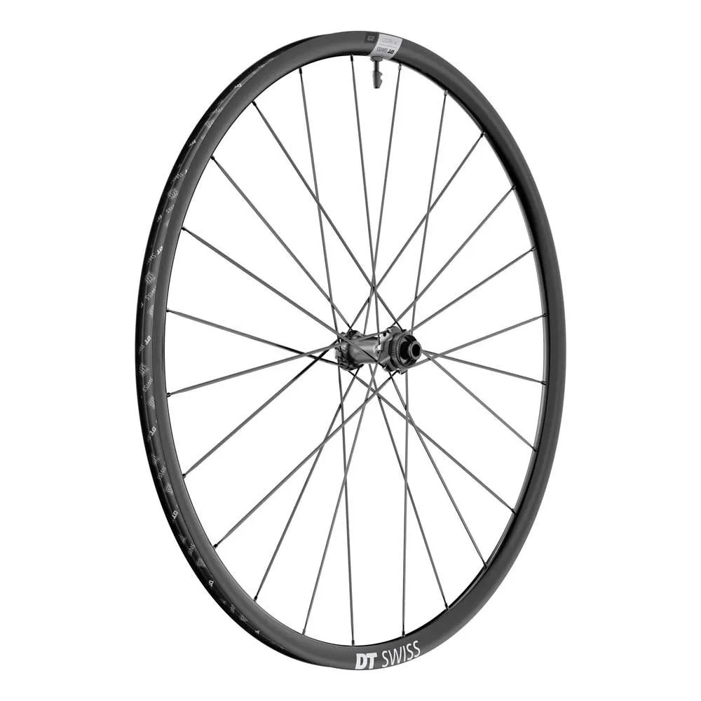 

Переднее колесо DT Swiss P 1800 Spline 20 700 CL Disc Tubeless road, серебряный