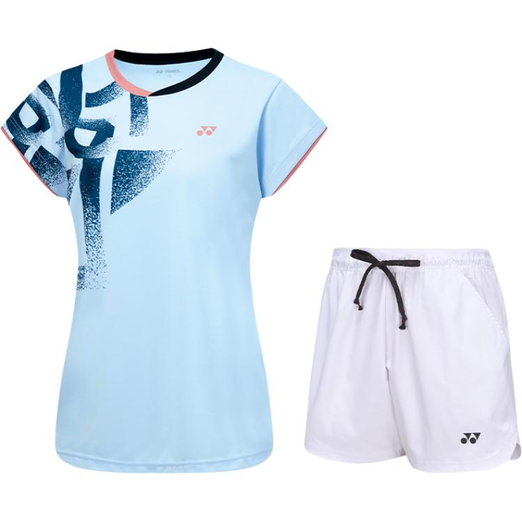 

YONEX Повседневный костюм для женщин Pearl Blue топ + White низ