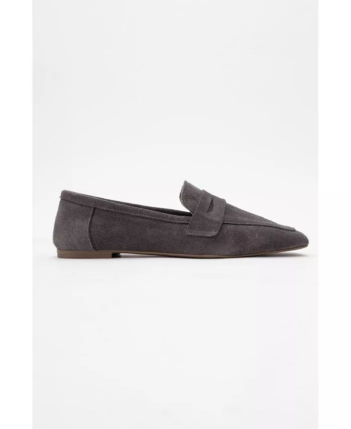Мокасины Morne из замши и кожи Forever & Always Shoes, серый — фото 2